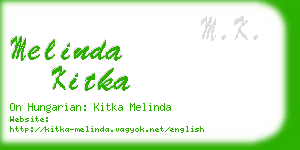 melinda kitka business card
